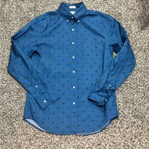 Jcrew Men’s Classic Fit 100'S 2-PLY Yarns Long Sleeve Shirt Size Small